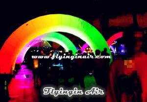 China Inflatable Rainbow Arch, Inflatable Light Archway for Events Nights wholesale