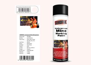 China AEROPAK with ROHS 500ml Underground Mine Marking Spray Paint plastic white for rock wholesale