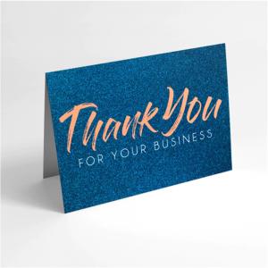 China 350gsm Ivory Board Paper Card Custom Gift Card Printing For Thank You Card on sale