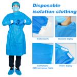Knitted Cutt Medical Disposable Gowns SMS Non Woven With Knitting Cuff