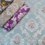 Eco Friendly Jacquard Sofa Fabric Brocade White Cotton Jacquard Fabric