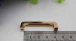 Handbag accessory hanging brush anti brass color zinc alloy 38 mm metal arch