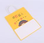 Biodegradable Kraft Paper Shopping Bags For Fast Food ODM Logo Printed