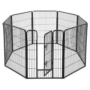 China Firm Frame Sturdy Steel Dog Cage , Stainless Steel Cat Cage L Shaped Latch wholesale