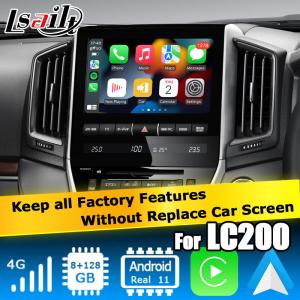 China Toyota Land Cruiser LC200 Android video interface 8+128GB powered by Qualcomm with carplay android auto wholesale
