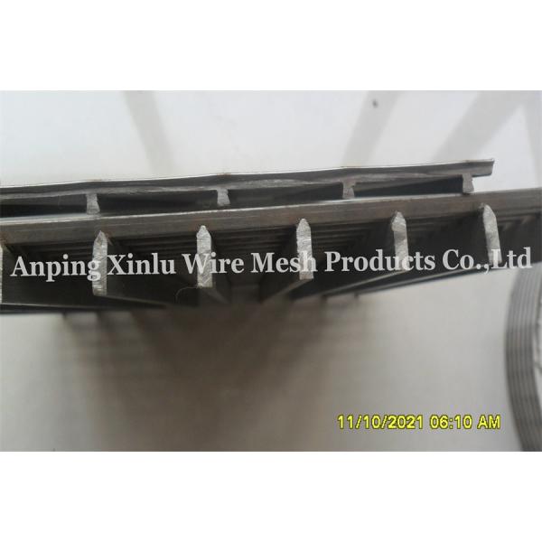 Dewatering Flat Wedge Wire Screen Panel 3 - 12mm Thickness For Industry Filtration