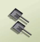 Cabinet Door Handle Concealed Plastic Kitchen Recessed Drawer Flush Pull Handle