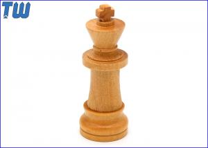 China Wooden Chess King Design USB Flash Drive Custom Logo Printing wholesale