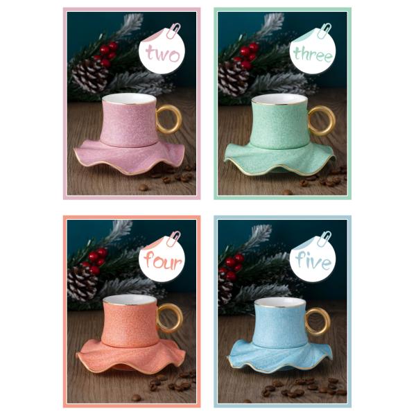 color glazed electroplating gold turkish Arabic tea ceramic coffee cup ceramic