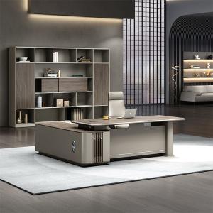 China Modern L Shape Director Manger Ceo Boss Office Furniture Solutions Table And Chair Set Executive Office Desk wholesale