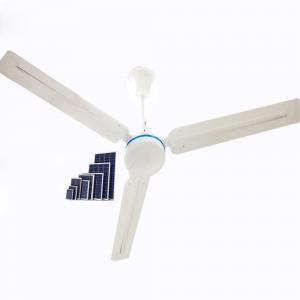 China 36W 12V  56 Inch AC / DC Solar Ceiling Fan With Remote Control wholesale