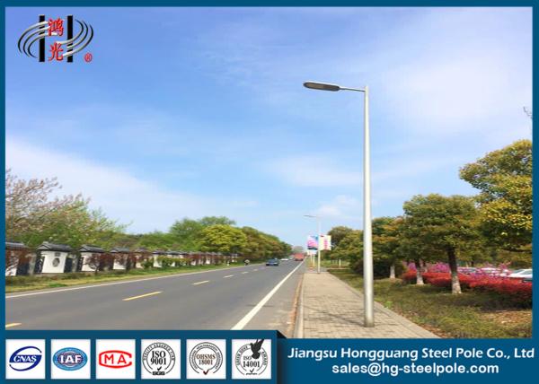 2M - 30M Q345 Steel Hot Dip Galvanized Commercial Light Poles / Street Lighting