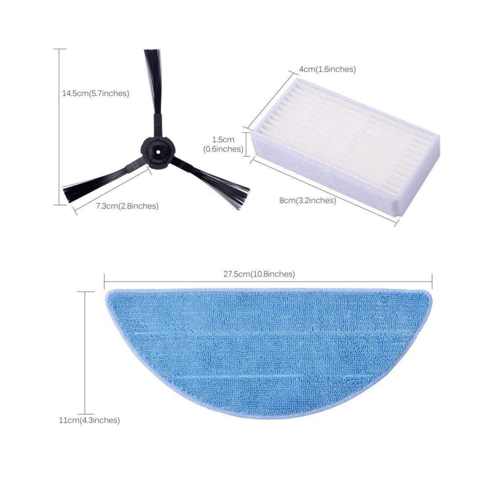Replacement 27.5cm Universal Steam Mop Pads Vacuum Cleaner Attachments