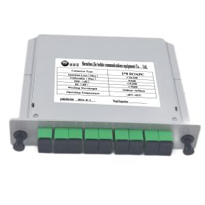 China PLC Fiber Splitter 1x8 SC APC 1260-1650nm 0.9mm 2.0mm Low Insertion Loss wholesale