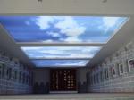 LED Light Soft PVC Ceiling Film For Hall Decoration Bright Blue Sky