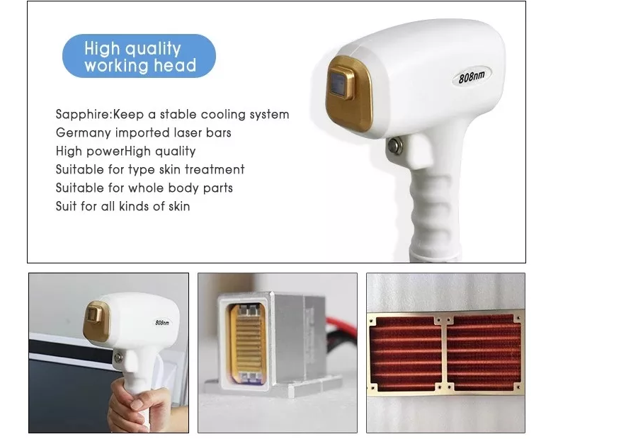 Skin Rejuvenation Laser Beauty Equipment Diode Depilation 808nm Hair Removal Machine