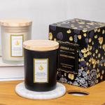 Customized Logo Glass Jar Scented Candle Colored Soy Based Scented Candles