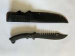 ODM 16in Rubber Handle Fixed Blade Hunting Knife 3mm Blade