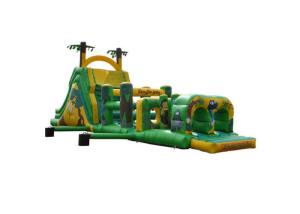 China Funny Jungle Race Inflatable Obstacle Courses Amusement Park wholesale