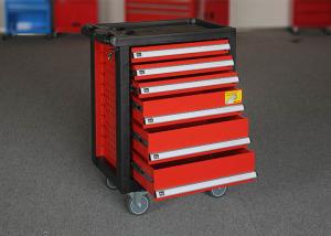 China Customized Color Storage Metal Tool Cabinets On Wheels With 6 Drawers wholesale