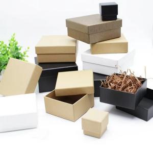 China Socks 1200gsm Recycled Paper Gift Box Multi Size 4x4 Kraft Boxes wholesale
