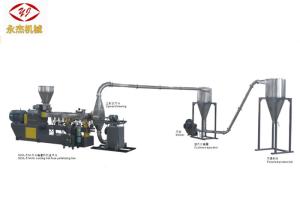 China Hot Cutting Double Screw WPC Extruder Machine 400-500kg/H Capacity Long Span Life wholesale