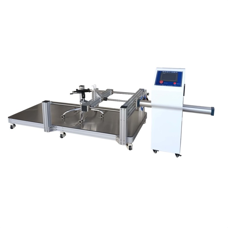 Office Chair Caster Fatigue Endurance Testing Machine | Pneumatic Drive Caster Wheel Wear Life Tester | PLC Control BIFMA X5.1
