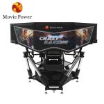 Portable 3 Screen Driving Simulator 6 DOF Racing Cars Arcade Dynamic Motion