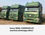 Used Howo Diesel Trailer Head Truck 375 / 10 Wheeler Tractor Head Made In 2015