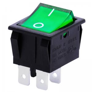 China Custom 16a 250v Rocker Switches 2 Position With Solder Terminal 4 Pin wholesale