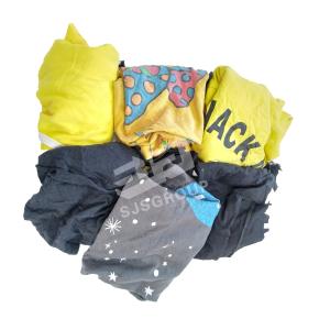 China Multicolor 100 Cotton 10Kg 20kg Cut Used Clothing Rags Cleaning cut wiping rags for workshop wholesale