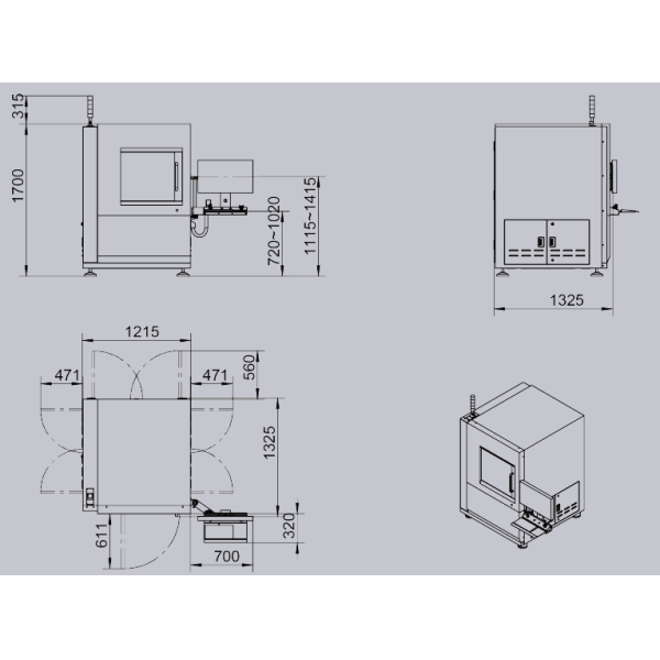 Unicomp AX7900 90KV 2D X-ray Inspection for DC Cable Connector Quality Inspection