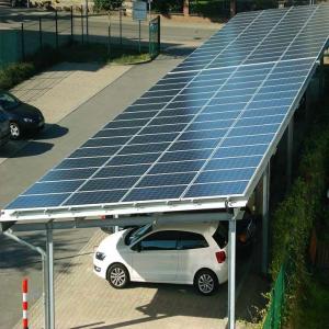 China 10deg HDG Steel Solar Panel Racking System For Parking Lot wholesale
