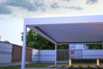 Modern 110V Motor Aluminum Louvered Pergola 6063 T5 Bioclimatic Outdoor Gazebo