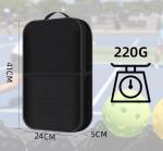 Black Pickleball Paddle Bag Waterproof Oxford Cloth Bag For Outdoor Activities