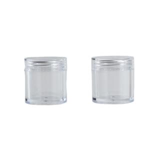 China 10ml Plastic PS Facial Cream Container Mini Sample Jar for Essential Oil Capacity 10ml wholesale