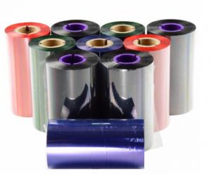 China Green Thermal Transfer Ribbon For Zebra Printer Resin Wax Ribbon 110mm X 74m wholesale