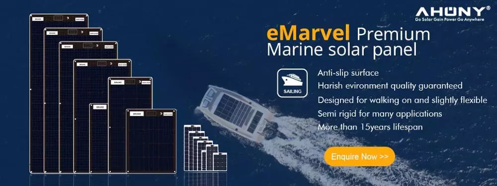 Anti Slippery Semi Rigid Solar Panels Rough ETFE 60w Monocrystalline Solar Panel