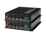 1080p 4 Channel 3G-SDI Fiber Converter with rs485+1Channel Forward Audio Single