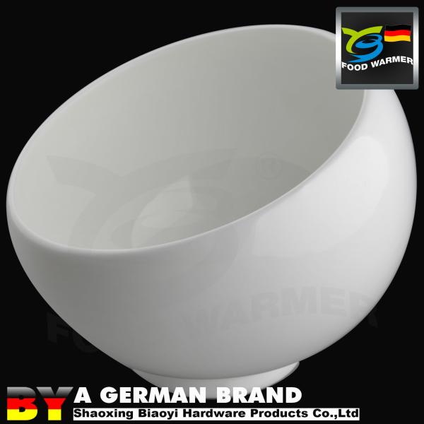 5 Star Hotel Supply LD Bone China 4" White Porcelain Oblique Open Bowl for Sauce