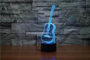 China Guitar Rohs 3D Led Illusion Lamp Color Changing Led 3d Illusion Light wholesale