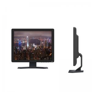 China Black Wall Mounted Office Computer Monitors 17 Inch Portable TV Touch Screen wholesale