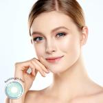 KSSEYE Colored Most Natural Blue Contact Lenses Cosmetic Without Diopters 14mm