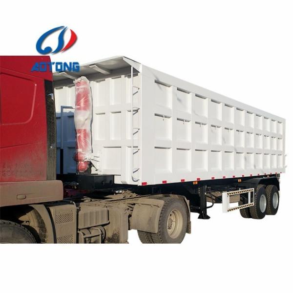 40 Tons 40 Cubic Meter Container Tipper Truck Semi Trailer Featuring 10 Leaf