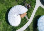 New Design Snail Shape Luxury Resort Glamping Tent With 1 Bedroom And 1 Bathroom