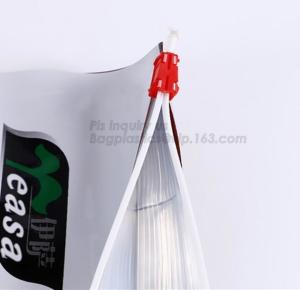 China cat litter bags Reclosable Flat Bottom bags Fish Feed Packaging Bag Feed Packaging Bag treat pouch, slider lock zipper wholesale