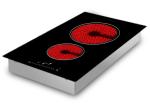 12 in. Knob Control Slim Housing Ceramic Radiant Electric Cooktop in Speckled