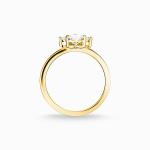 Beautiful Flower Sytle Ring Paw Cat 9K Gold Ring