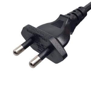 China India Home Appliance Power Cord ,6A 250V 0.5m 0.75m 2 Pin AC Power Cord on sale