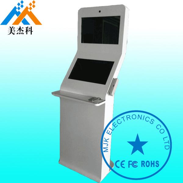 Quality Windows Os Shockproof Free Standing Digital Signage Kiosk 32 Inch Double Screen for sale